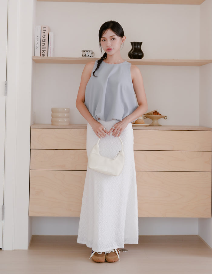 Joyce Bubble Top in Blue