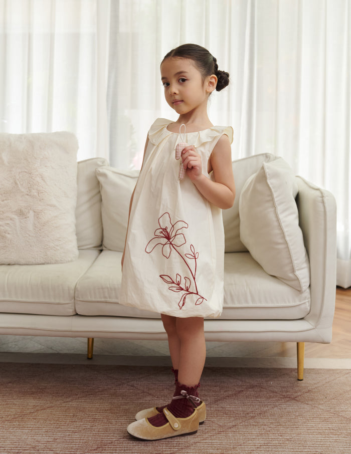 Kimi Embroidered Floral Girl's Dress