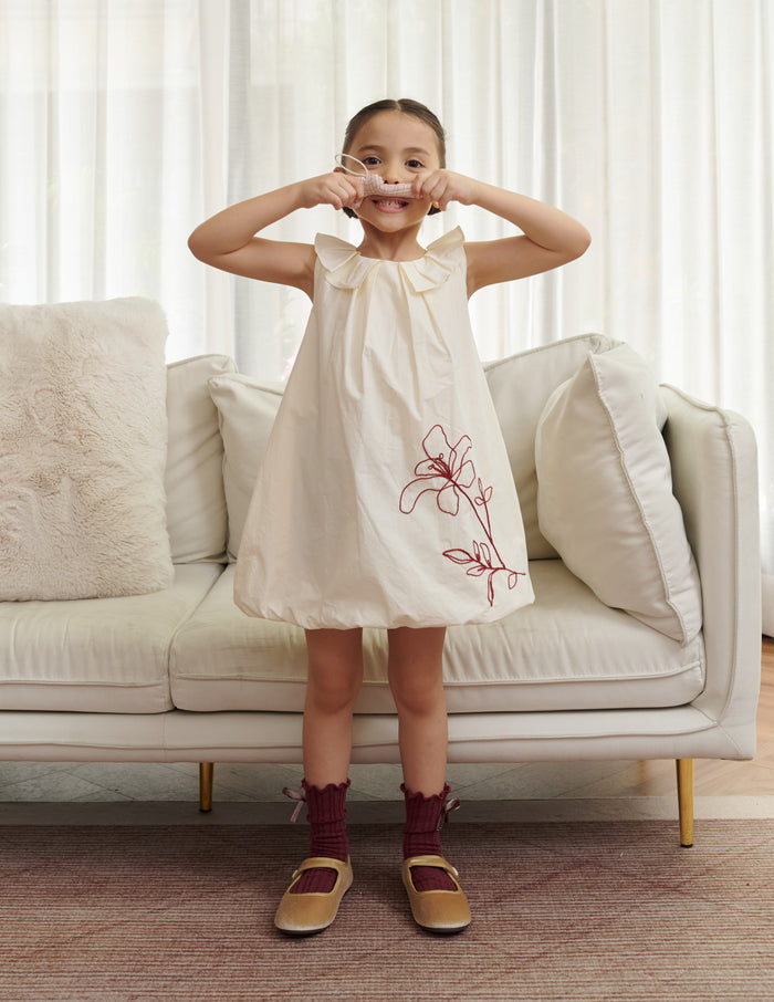 Kimi Embroidered Floral Girl's Dress