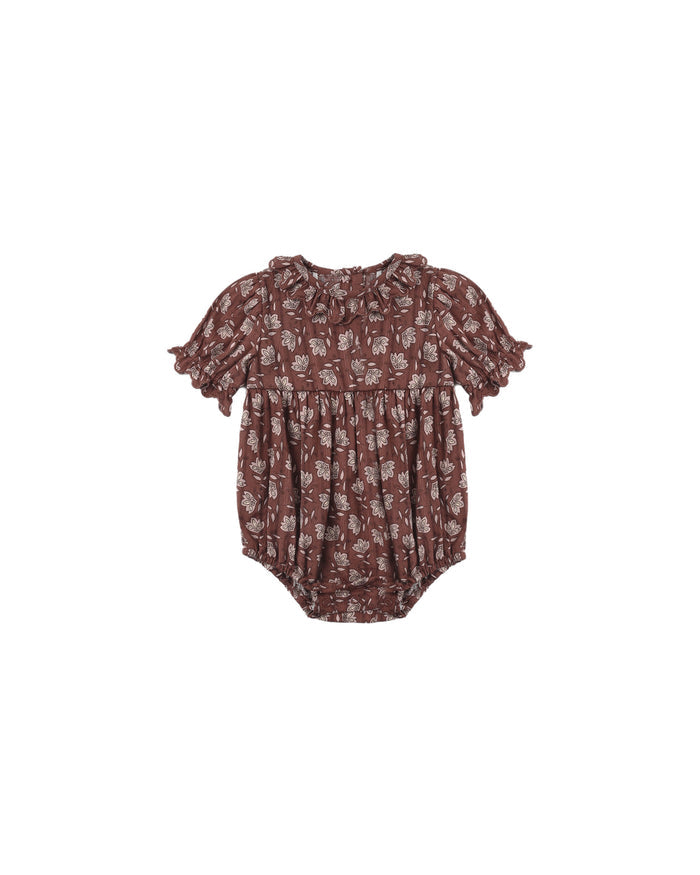 liv romper in mulberry iris