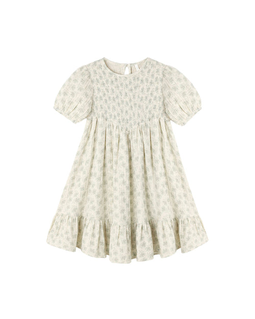 Lydia dress in green iris