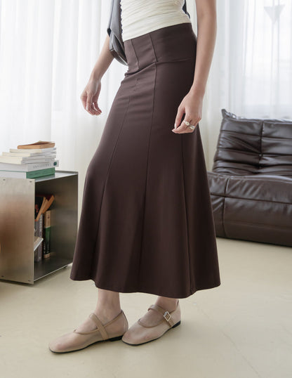 Mallory Mermaid Skirt in Brown