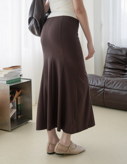 Mallory Mermaid Skirt in Brown