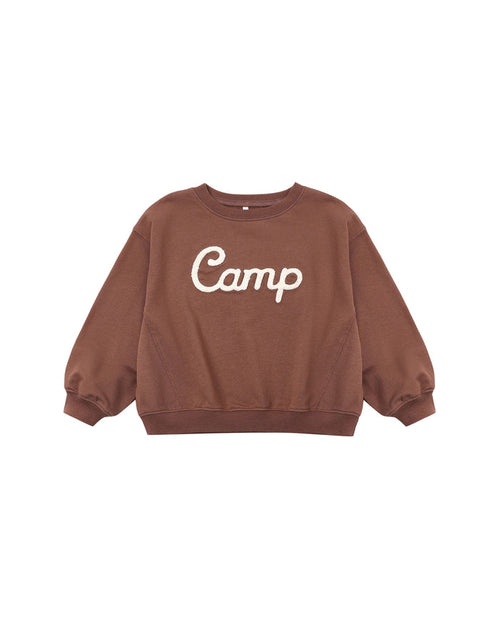 oversized sweatshirt in camp