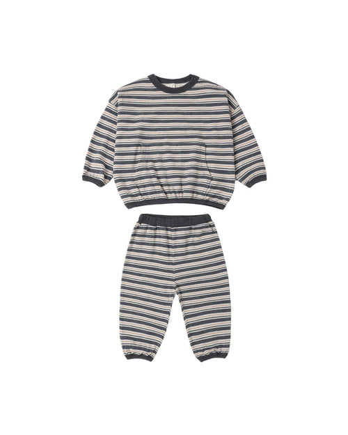 relaxed set in blue stripe