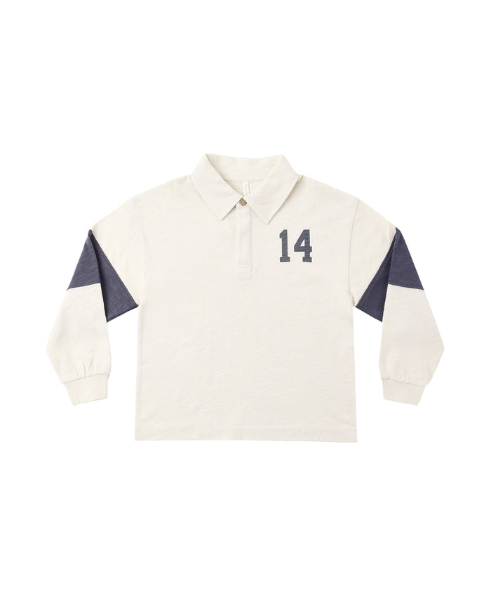 rugby polo in midnight
