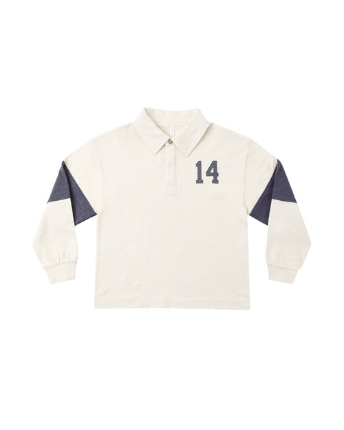 rugby polo in midnight