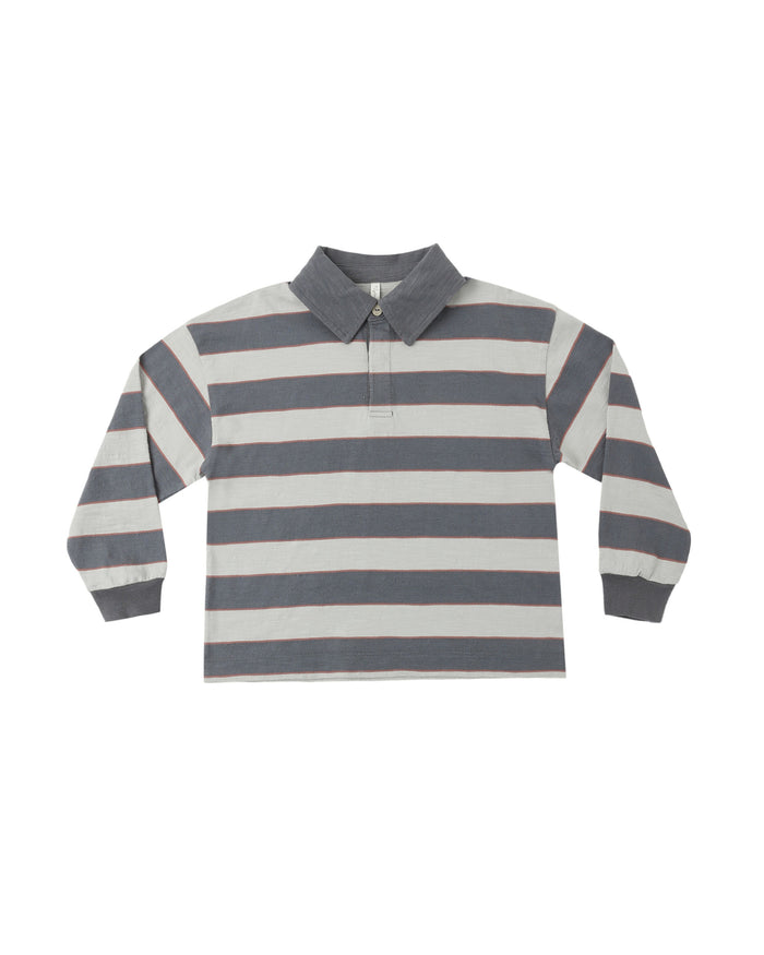Rugby Polo Sage Stripe