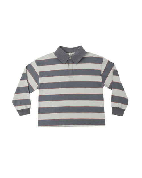 Rugby Polo Sage Stripe
