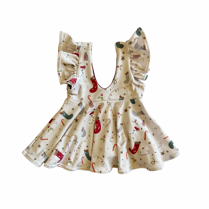 Stockings & Stardust | DBP Ruffle Pinafore Mini Dress