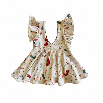 Stockings & Stardust | DBP Ruffle Pinafore Mini Dress