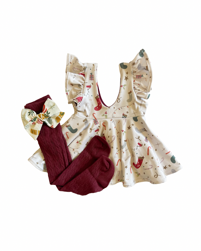 Stockings & Stardust | DBP Ruffle Pinafore Mini Dress