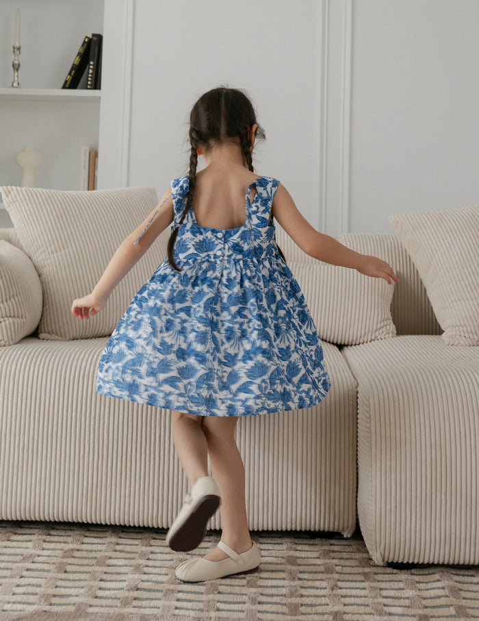 Thea Printed Girl's Dress in Batik