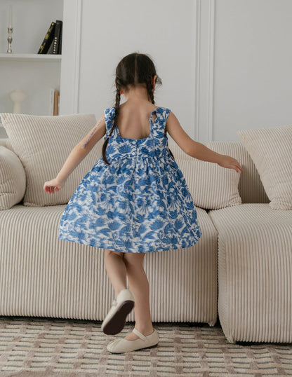 Thea Printed Girl's Dress in Batik