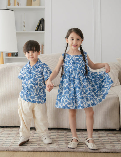Thea Printed Girl's Dress in Batik