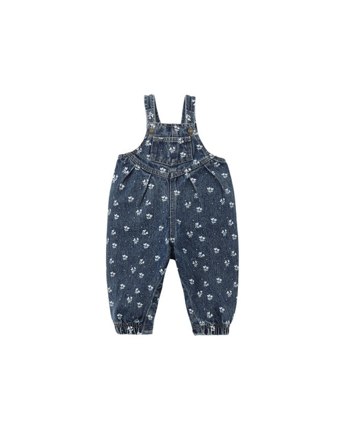 vintage overall in heart ditsy