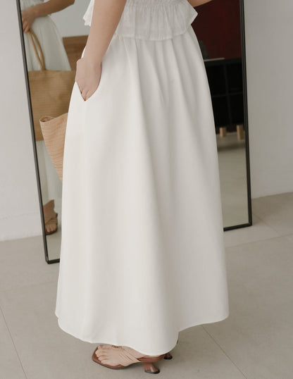 Willow Maxi Skirt in White